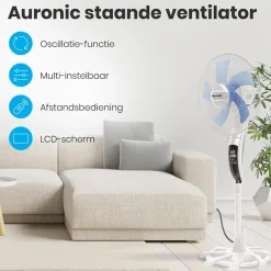 Auronic Ventilators>Statiefventilator – 50W – Wit