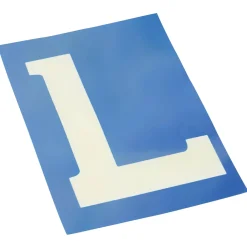 Carpoint Markeringsborden & -Signalen<Statische sticker 'L' voor lesvoertuigen 10x15cm