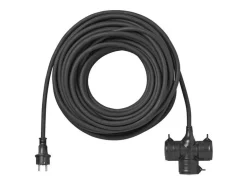 Proplus Stekkers & Kabels>Stekkerdoos Schuko - 3-voudig - 20M