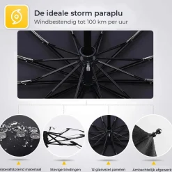 NovaQ Paraplu'S|Paraplu'S>Stormparaplu met Hoes