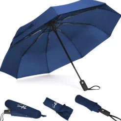 Sunflake Paraplu'S|Paraplu'S<Stormparaplu opvouwbaar - Automatisch Blauw