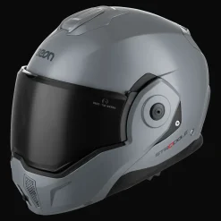 Beon Motorhelmen<Stradale Motorhelm met zonnevizier Leigrijs