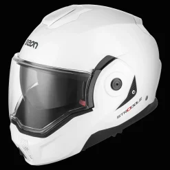 Beon Motorhelmen<Stradale Motorhelm met zonnevizier Wit
