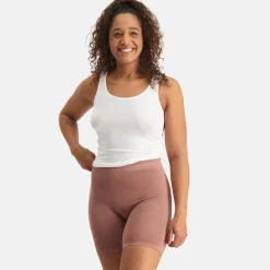 Bamboo Basics Ondergoed<SUZE - Naadloze Biker Short Dames Camel