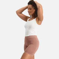 Bamboo Basics Ondergoed<SUZE - Naadloze Biker Short Dames Camel