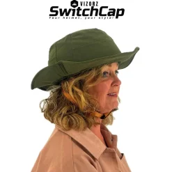 Vizorz Fietshelmen Voor Volwassenen>SwitchCap fietshelm - Green sunny classic
