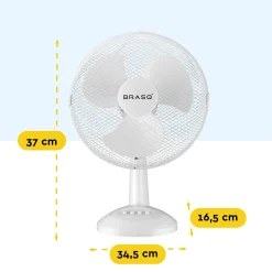 Brasq Ventilators<Tafelventilator 30 cm - 3 snelheden - 40 Watt