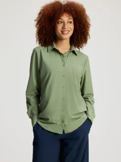Human Nature Travelkleding|Blouses<Talence - Travelblouse dames Groen
