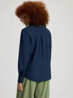 Human Nature Travelkleding|Blouses<Talence - Travelblouse dames Navy