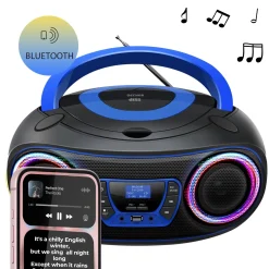 Denver Audio<TDB212PINK DAB+/FM Radio Boombox Zwartblauw