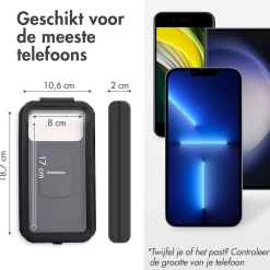 Imoshion Fietstelefoonhouders|Fietstelefoonhouders>Telefoonhouder Fiets - Waterdicht - Draaibaar
