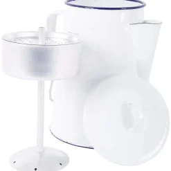 Bo-camp Keukenapparaten<Theeketel Emaille Wit 1,6L
