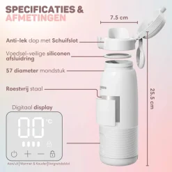 Vulpes Goods Draagbare Flessenwarmers<Thermosfles Flessenwarmer - Draadloos & Draagbaar