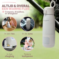 Vulpes Goods Draagbare Flessenwarmers<Thermosfles Flessenwarmer - Draadloos & Draagbaar