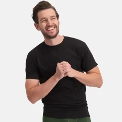 Bamboo Basics Thermoshirts<TOBY - Merinowol T-shirt Heren Zwart