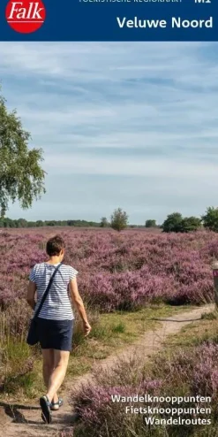 Falk Wandelkaarten|Wandelkaarten<Toeristische Regiokaart Noord-Veluwe