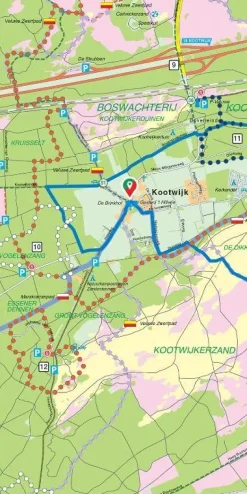 Falk Wandelkaarten|Wandelkaarten>Toeristische Regiokaart van de Midden-Veluwe