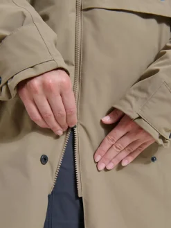 Human Nature Waterdichte Jassen|Winterjassen<Torrei - Parka dames Donkder zand