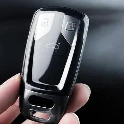 Dutch Shield Autosleutelhoesjes>TPU Sleutelhoesje voor Audi clear 4