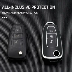 Dutch Shield Autosleutelhoesjes>TPU Sleutelhoesje voor Ford zwart E3