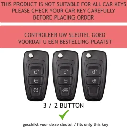Dutch Shield Autosleutelhoesjes>TPU Sleutelhoesje voor Ford clear 305