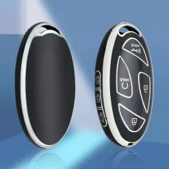 Dutch Shield Autosleutelhoesjes>TPU Sleutelhoesje voor Hyundai zwart L7