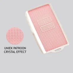 Dutch Shield Autosleutelhoesjes>TPU Sleutelhoesje voor Renault roze crystal A4
