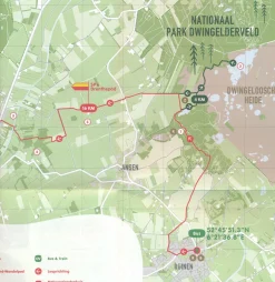 NIVON Wandelkaarten>Trektochtkaart 01 Hunehuis