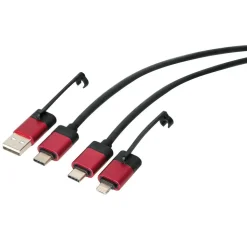 Lampa Stekkers & Kabels>Ultimate kabel 6 in 1 - 100 cm - Zwart