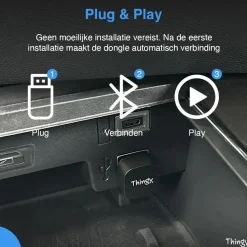 Thingy Draadloze Ontvangers<Ultra Mini USB-C 2-in-1 CarPlay Dongle