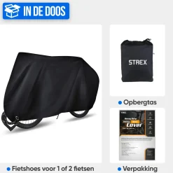 Strex Fietshoezen<Universele Fietshoes - Voor 2 Fietsen