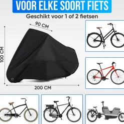 Strex Fietshoezen<Universele Fietshoes - Voor 2 Fietsen