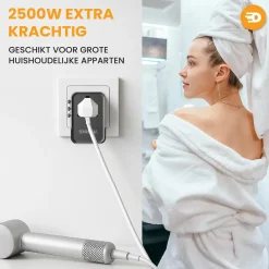 Drivv. Stekkers & Kabels|Wereldstekkers<Universele Wereldstekker USB C - 45W
