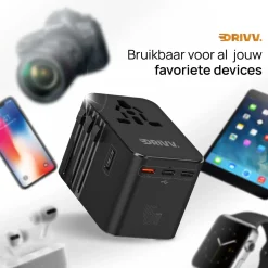 Drivv. Stekkers & Kabels|Wereldstekkers<Universele Wereldstekker USB C - 45W