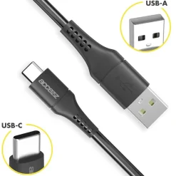 Accezz Stekkers & Kabels>USB-C naar USB kabel 2 meter
