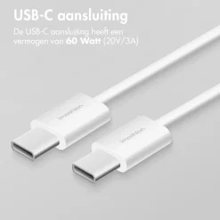 Imoshion Stekkers & Kabels<USB-C naar USB-C kabel 2 meter