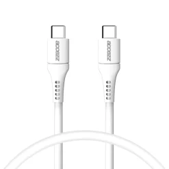 Accezz Stekkers & Kabels<USB-C naar USB-C kabel 0,2 meter Wit