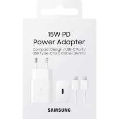 Samsung Stekkers & Kabels<USB Thuislader met USB-C kabel Wit