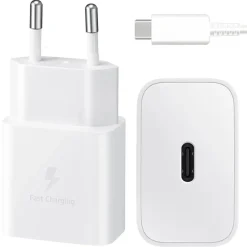 Samsung Stekkers & Kabels<USB Thuislader met USB-C kabel Wit