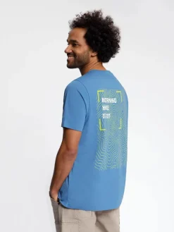 Human Nature T-Shirts<Vandel - T-shirt heren Staalblauw