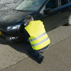 Dresco Veiligheidsvesten>Veiligheidsvest geel met reflecterende strepen