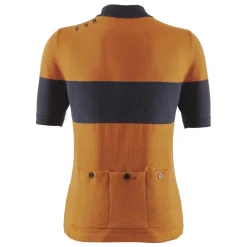 Brn Fietsshirts<Veloce vintage wollen koerstrui Donker Geel