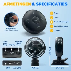 Vulpes Goods Ventilators<Ventilator MAX - Oplaadbaar & Draadloos Ultra Stil