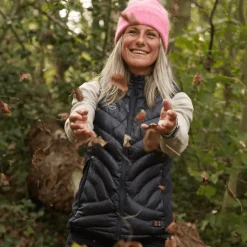 Gløde Bodywarmers<Verwarmde Bodywarmer Dames Zwart