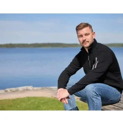 Ivanhoe Of Sweden Truien|Truien<Vest Hadar Full Zip Windbreaker Blauw