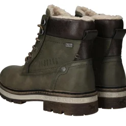 Mustang Casual Schoenen<Veterboots Heren Groen