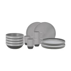 Travellife Serviezen<Vita Serviesset Grey 12-delig