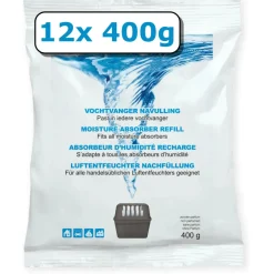 Bullstore Interieurverzorging>Vochtvanger navulling - 12x - 400 gram - neutraal