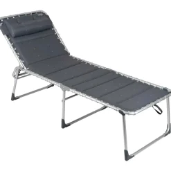 Crespo Campingstoelen|Ligbedden<Vouwbed AL/364 Deluxe Donker grijs