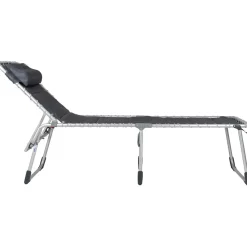 Crespo Campingstoelen|Ligbedden<Vouwbed AL/364 Deluxe Donker grijs